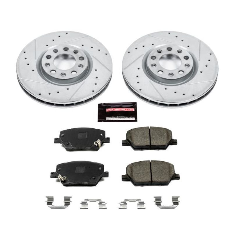 PowerStop Power Stop 16-18 Fiat 500X Front Z23 Evolution Sport Brake Kit