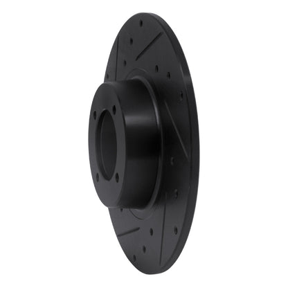R1 Concepts R1 62-80 MG MGB Front Left Drilled & Slotted Black Brake Rotor