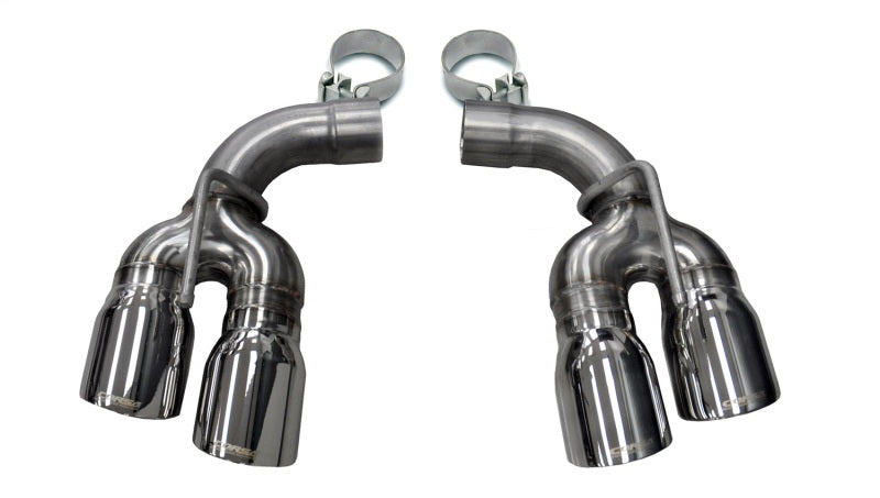 CORSA Performance Corsa 2017-2024 Chevy Camaro SS 2.75in Inlet / 4in Outlet Polished Tip Kit (For Corsa Exhaust Only)
