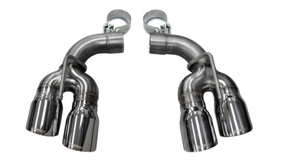 CORSA Performance Corsa 2017-2024 Chevy Camaro SS 2.75in Inlet / 4in Outlet Polished Tip Kit (For Corsa Exhaust Only)