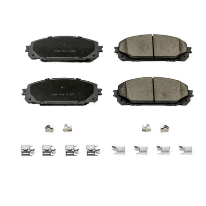 PowerStop Power Stop 14-15 Jeep Cherokee Front Z17 Evolution Ceramic Brake Pads w/Hardware