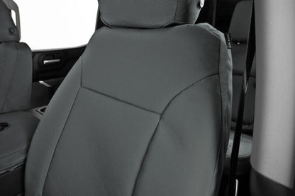 Covercraft 21-24 Ford F150 Endura PrecisionFit Custom Front Row Seat Covers - Charcoal/Charcoal