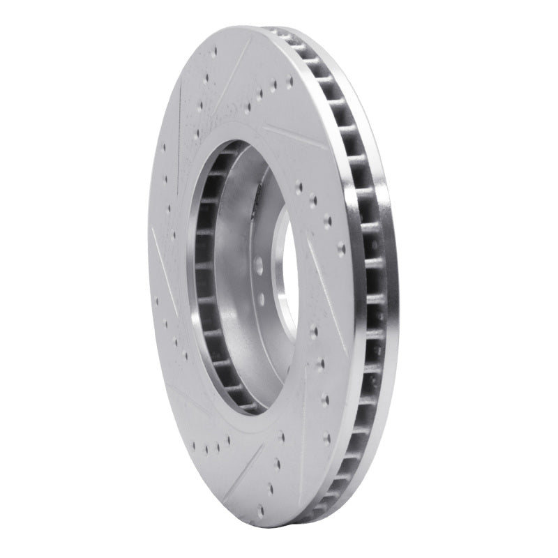 R1 Concepts R1 03-06 Kia SORENTO Front Right Drilled & Slotted Silver Brake Rotor
