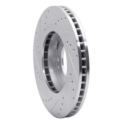 R1 Concepts R1 03-06 Kia SORENTO Front Right Drilled & Slotted Silver Brake Rotor