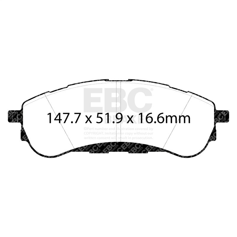 EBC 2019+ Ford Ranger 2WD 2.3T Ultimax Rear Brake Pads