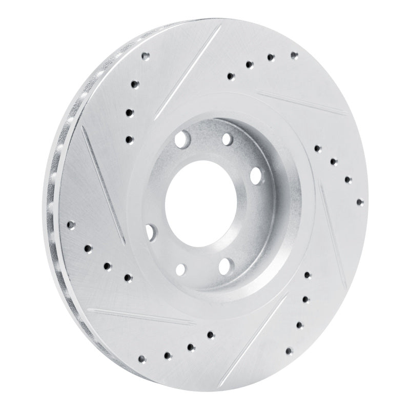 R1 Concepts R1 03-25 Peugeot Partner (Mexico) Front Left Drilled & Slotted Silver Brake Rotor