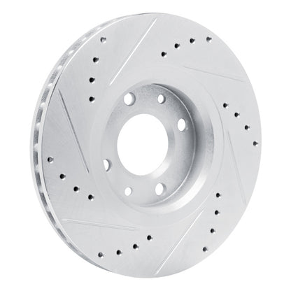 R1 Concepts R1 03-25 Peugeot Partner (Mexico) Front Left Drilled & Slotted Silver Brake Rotor