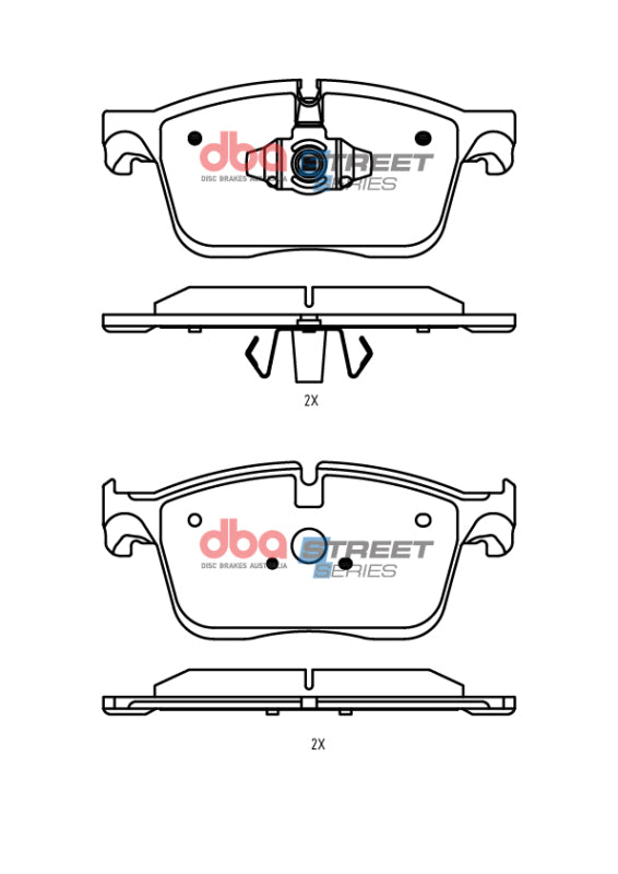 DBA 20-22 Jaguar F-Pace 350mm Front Rotor Front Street Series Brake Pads