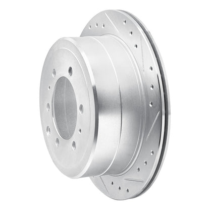 R1 Concepts R1 93-97 Lexus LX450 Rear Right Drilled & Slotted Silver Brake Rotor