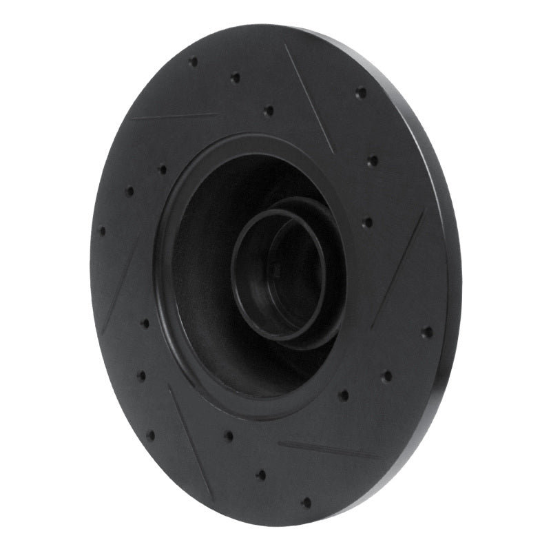 R1 Concepts R1 79-85 Volkswagen Vanagon Front Left Drilled & Slotted Black Brake Rotor