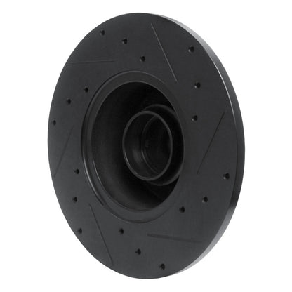 R1 Concepts R1 79-85 Volkswagen Vanagon Front Left Drilled & Slotted Black Brake Rotor