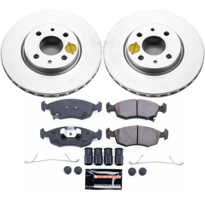 PowerStop Power Stop 12-18 Fiat 500 Front Z23 Evolution Sport Coated Brake Kit