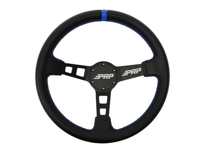 PRP Seats PRP Deep Dish Leather Steering Wheel - Blue