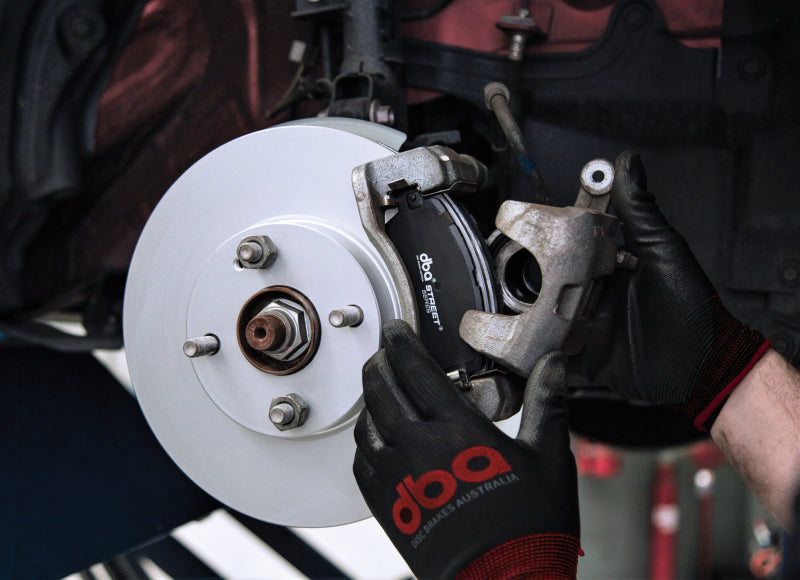 DBA 15-18 Subaru Legacy 2.5i Front Drilled & Slotted Street Series Rotor