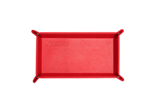 Akrapovic Leather Desk Valet - Red