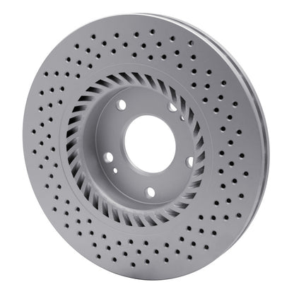 DFC 07-08 Hyundai Tiburon Front Drilled GeoSPEC Coated Rotor
