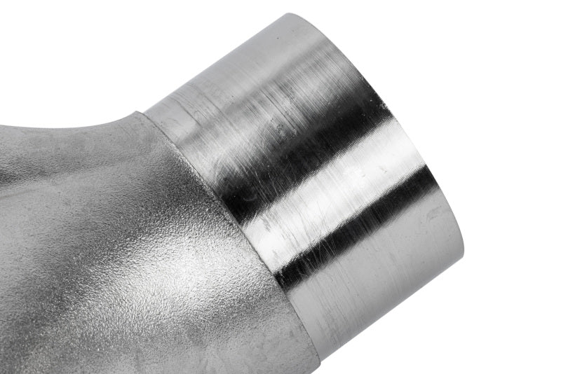 APR Cast T304 Stainless Steel Double Y-Splitter - 76mm to Quad 63.5mm (3in to Quad 2.5in)