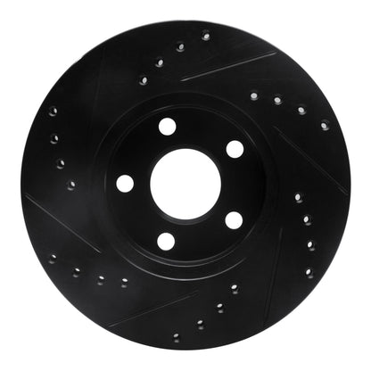 R1 Concepts R1 90-05 Buick Skylark Front Right Drilled & Slotted Black Brake Rotor