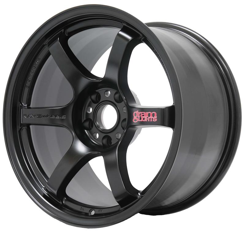Gram Lights 57DR 18x10.5 +22 5x114.3 Semi Gloss Black Wheel