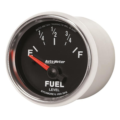 AutoMeter Gauge Fuel Level 2-1/16in. 240 Ohm(e) to 33 Ohm(f) Elec Gs