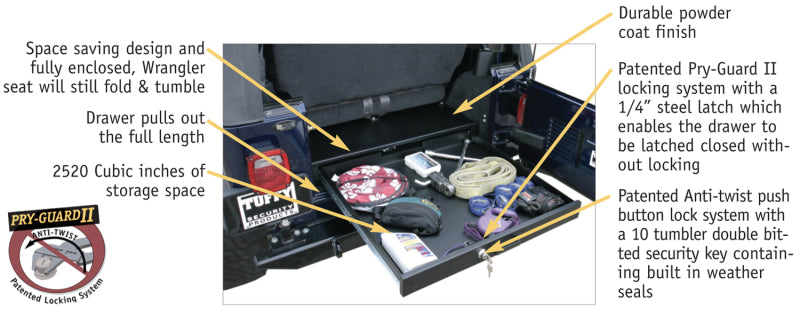 Tuffy Products Tuffy Long Drawer Black