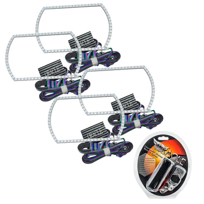 ORACLE Lighting Oracle Chevrolet Silverado 14-15 Halo Kit Projector Style - ColorSHIFT