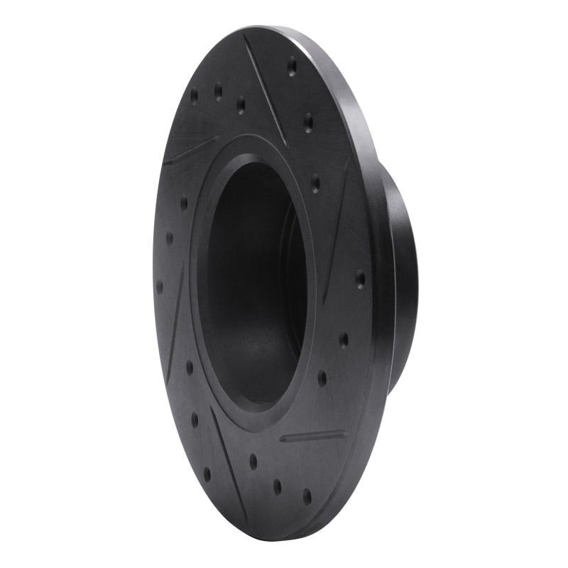 R1 Concepts R1 67-74 Opel Manta Front Left Drilled & Slotted Black Brake Rotor