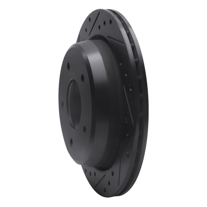 R1 Concepts R1 94-96 Chevrolet COMMERCIAL CHASSIS Rear Left Drilled & Slotted Black Brake Rotor