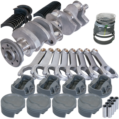 Eagle Chevy 400 3.875in Crank 6.000in H-Beam Stroker Rods -22cc 4.125in Pistons Rotating Assembly