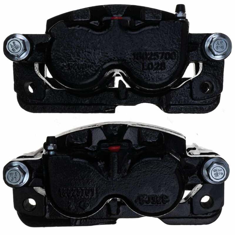 PowerStop Power Stop 02-06 Cadillac Escalade Front/Rear Black Caliper - Pair w/Bracket
