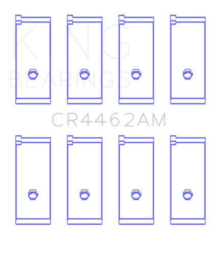 King Engine Bearings Honda Civic 1170Cc (Size +0.25mm) Connecting Rod Bearing Set