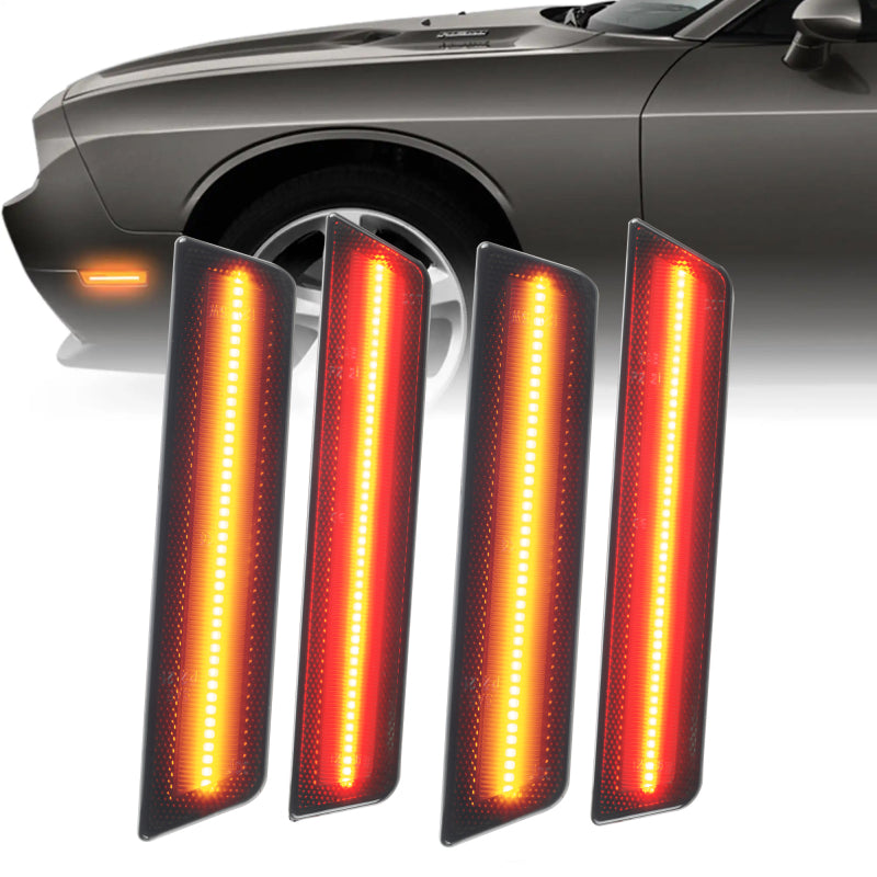 ORACLE Lighting Oracle 08-14 Dodge Challenger Concept Sidemarker Set - Tinted - No Paint