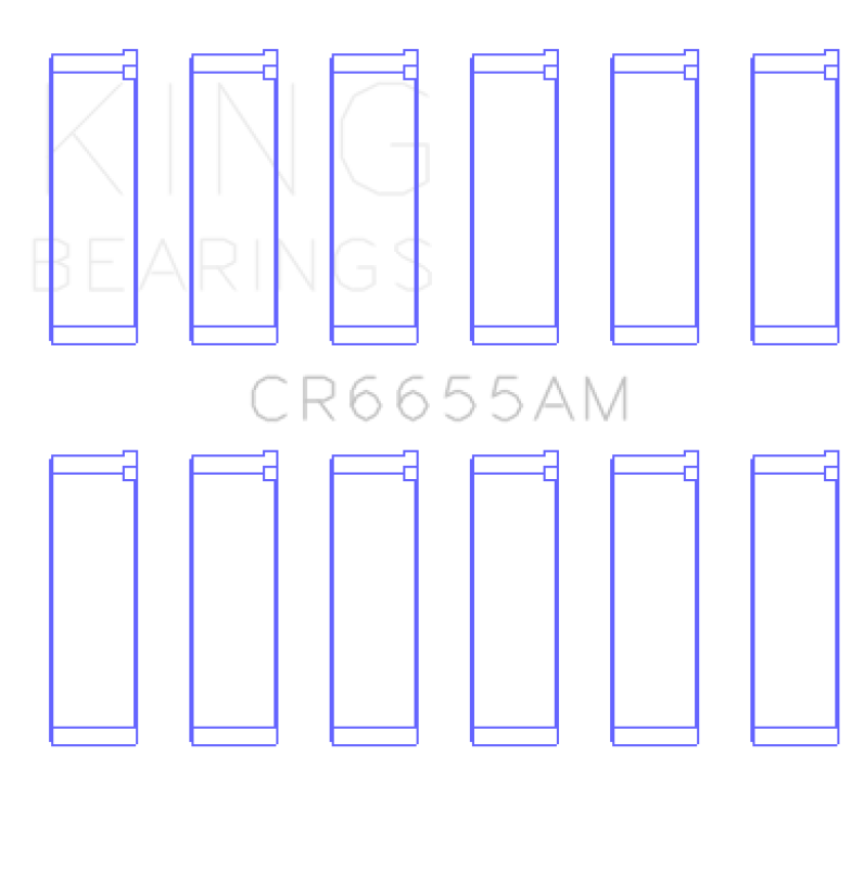 King Engine Bearings Mazda Je39 (Size +0.50mm) Connecting Rod Bearing Set