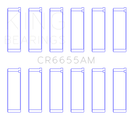 King Engine Bearings Mazda Je39 (Size +0.50mm) Connecting Rod Bearing Set