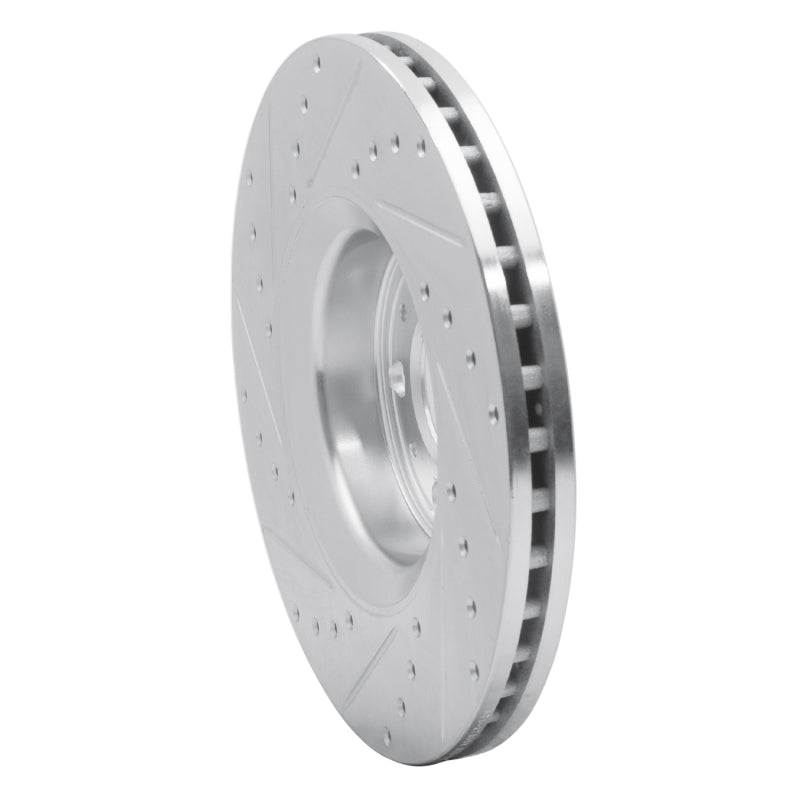 R1 Concepts R1 03-09 Volvo XC90 Front Right Drilled & Slotted Silver Brake Rotor