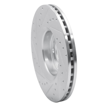 R1 Concepts R1 03-09 Volvo XC90 Front Right Drilled & Slotted Silver Brake Rotor