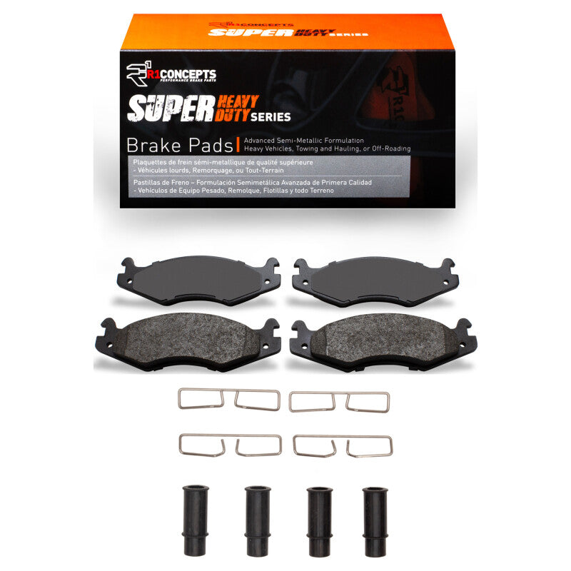 R1 Concepts R1 92-06 Hummer H1 Front/Rear Super Duty Pads & Hardware Kit