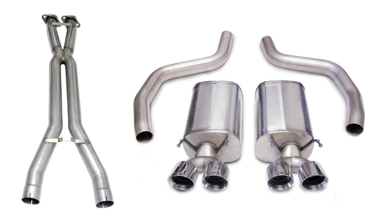 CORSA Performance Corsa 06-11 Chevrolet Corvette C6 Z06/ZR1 Sport Cat-Back Dual Rear Exit w/ Twin 4.0in Black Tips
