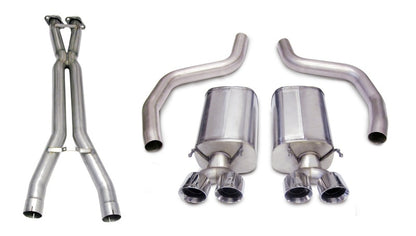 CORSA Performance Corsa 06-11 Chevrolet Corvette C6 Z06/ZR1 Sport Cat-Back Dual Rear Exit w/ Twin 4.0in Black Tips
