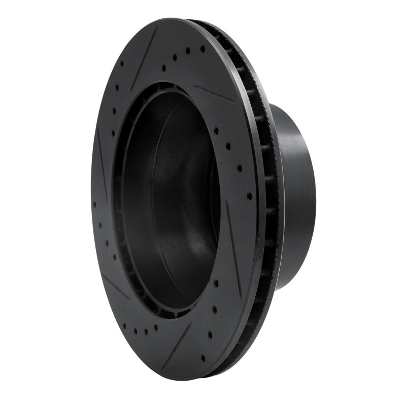 R1 Concepts R1 87-97 Porsche 944 Except Turbo Rear Right Drilled & Slotted Black Brake Rotor