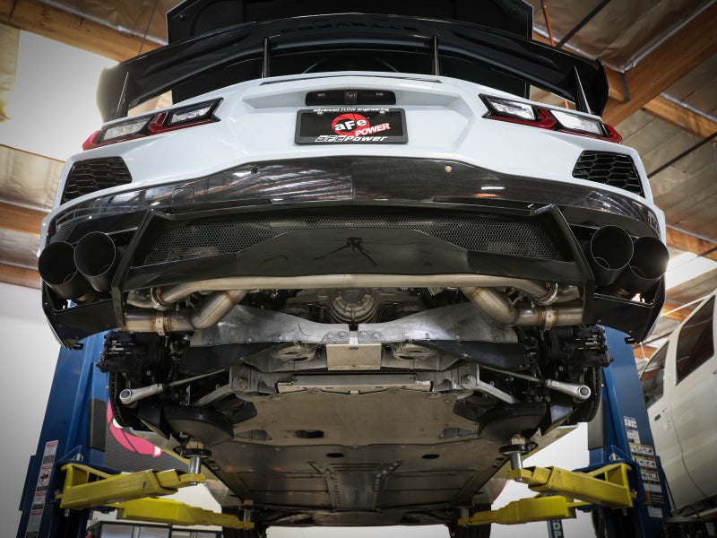 AFe MACH Force-Xp 304 Stainless Steel Cat-Back Exhaust Black 2020 Chevrolet Corvette C8