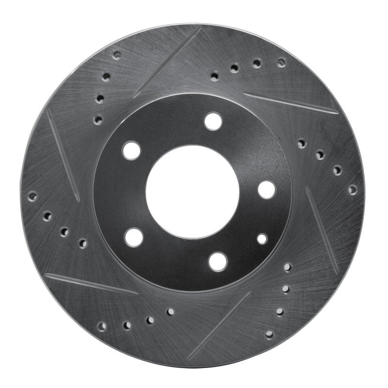R1 Concepts R1 95-06 Mazda MPV Front Left Drilled & Slotted Silver Brake Rotor