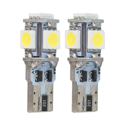 ORACLE Lighting Oracle T10 5 LED 3 Chip SMD Bulbs (Pair) - Cool White