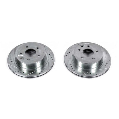 PowerStop Power Stop 03-04 Infiniti M45 Rear Evolution Drilled & Slotted Rotors - Pair
