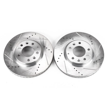 PowerStop Power Stop 07-12 Mazda CX-7 Front Evolution Drilled & Slotted Rotors - Pair