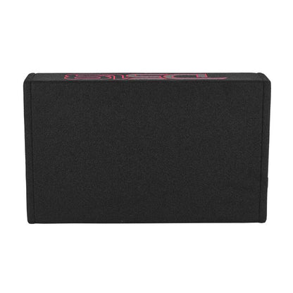 DS18 Single 10in Shallow Enclosure w/ Subwoofer 350 Watts RMS Sealed Black Carpet Amplified