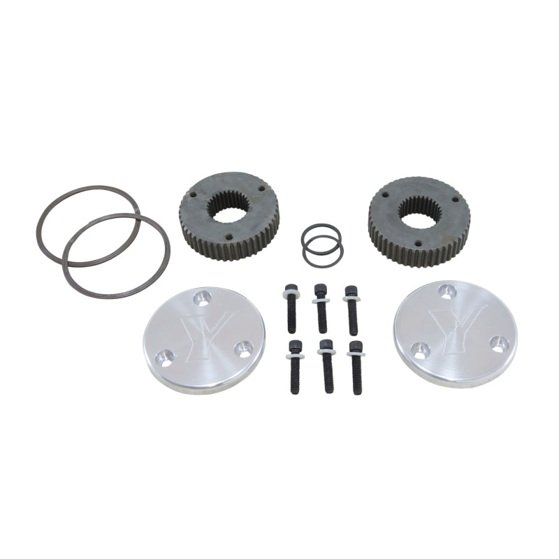 Yukon Gear & Axle Yukon Gear Hardcore Drive Flange Kit For Dana 44 / 30 Spline Outer Stubs. Yukon Engraved Caps