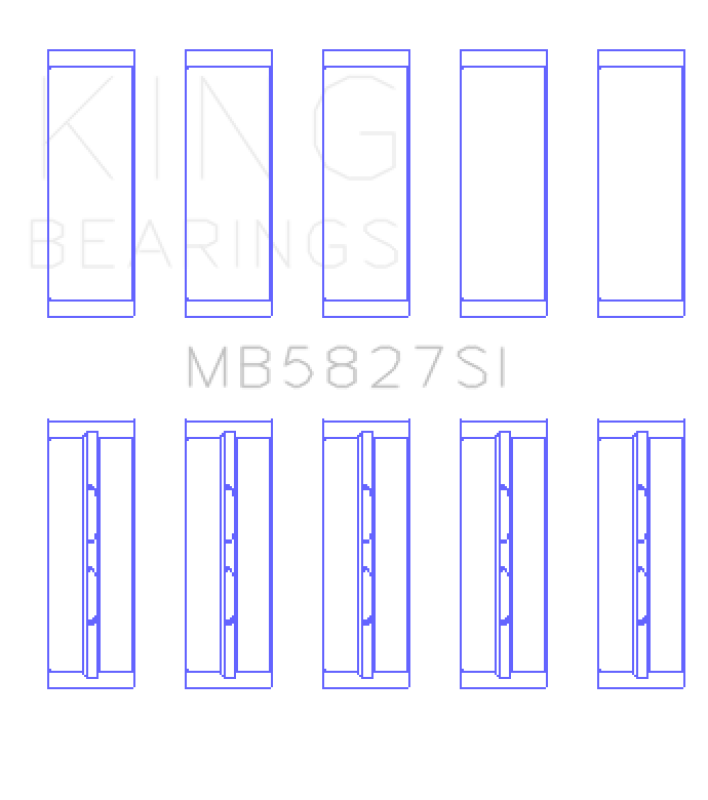 King Engine Bearings Toyota 1TR-FE/ 2TR-FE Main Bearing Set