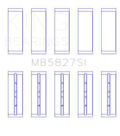King Engine Bearings Toyota 1TR-FE/ 2TR-FE Main Bearing Set