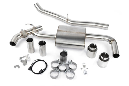 Dinan 16-23 BMW X1/X2 xDrive28i (F48/F39) Valved Axleback Exhaust System - Polished Tips